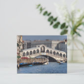 Rialto Bridge Venice Italien Postkarte (Stehend Vorderseite)