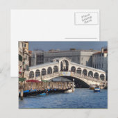 Rialto Bridge Venice Italien Postkarte (Vorne/Hinten)