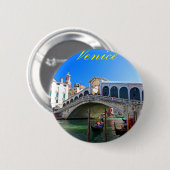Rialto Bridge Venice - Pro Foto Button (Vorne & Hinten)
