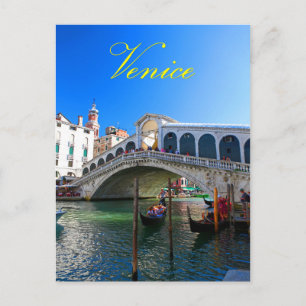 Rialto Bridge Venice - Pro Foto Postkarte