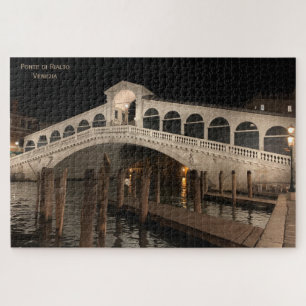 Rialto Brücke by night - Ponte di Rialto - Venedig Puzzle