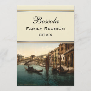 Rialto Brücke I, Familien-Wiedersehen Venedigs, Einladung