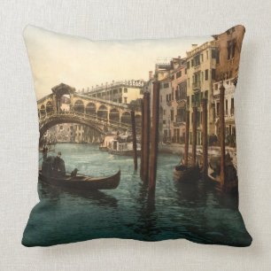 Rialto Brücke I, Venedig, Italien Kissen