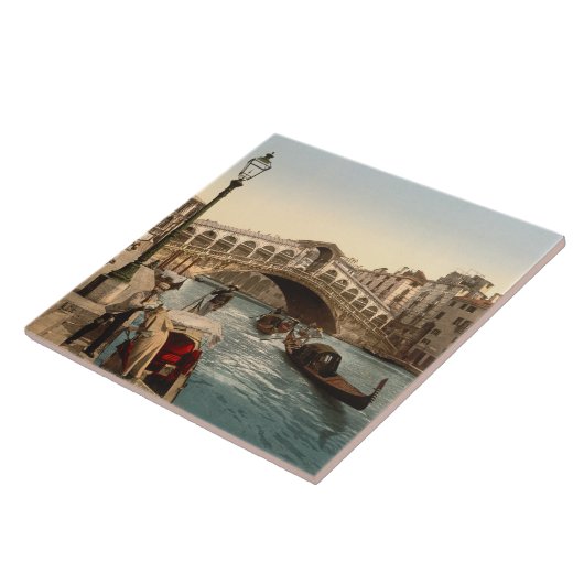 Rialto Brücke II, Venedig, Italien Fliese (Seite)