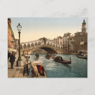 Rialto-Brücke II, Venedig, Italien Postkarte