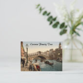 Rialto Brücke II, Venedig, Italien Visitenkarte (Stehend Vorderseite)