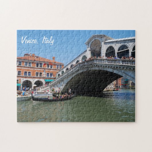 Rialto-Brücke in Venedig, Italien Puzzle (Horizontal)