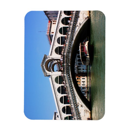 Rialto-Brücke in Venedig Magnet (Vertikal)