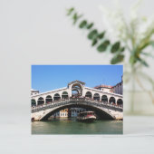 Rialto-Brücke in Venedig Postkarte (Stehend Vorderseite)