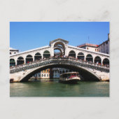 Rialto-Brücke in Venedig Postkarte (Vorderseite)