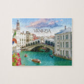 Rialto-Brücke in Venedig| Venezia, Italien Puzzle (Horizontal)