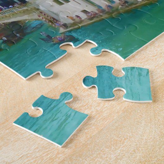 Rialto-Brücke in Venedig| Venezia, Italien Puzzle (Seite)