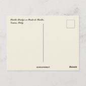 Rialto Brücke oder Ponti di Rialto Venedig Italien Postkarte (Rückseite)