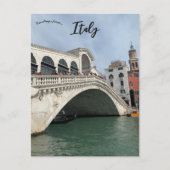 Rialto Brücke oder Ponti di Rialto Venedig Italien Postkarte (Vorderseite)