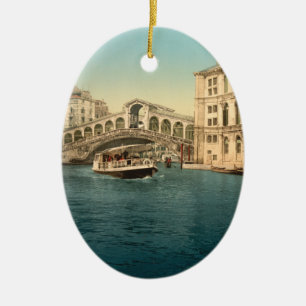 Rialto Brücke und Canal Grande, Venedig Keramikornament