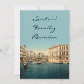 Rialto-Brücke und Grand Canal, Venedig, Italien Einladung (Vorderseite)