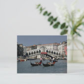 Rialto-Brücke, Venedig Postkarte (Stehend Vorderseite)