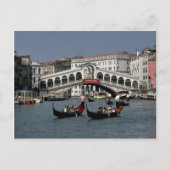Rialto-Brücke, Venedig Postkarte (Vorderseite)