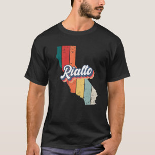 Rialto City Retro Vintages Heimat California T-Shirt