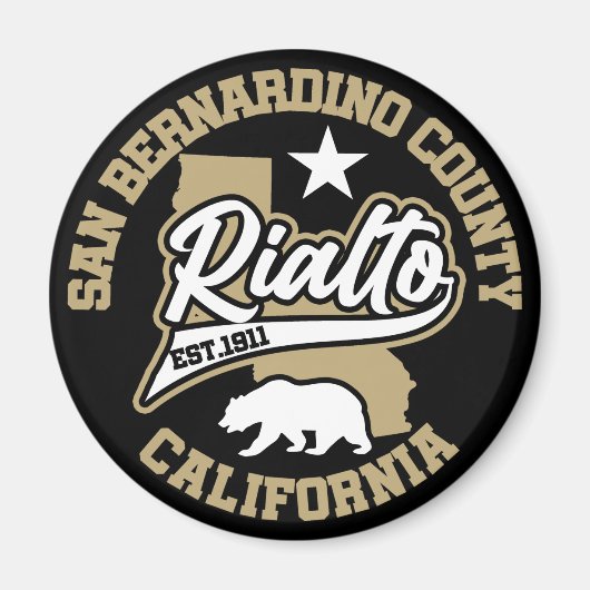 Rialto, Kalifornien Magnet (Vorne)