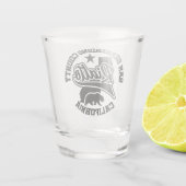 Rialto, Kalifornien Schnapsglas (Rückseite)