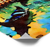 Rialtobrücke Aquarell Poster (Ecke)