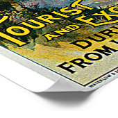 Rialway Wales Vintage Travel Poster (Ecke)