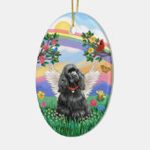 Rianbow Life - Black Cocker Spaniel Keramik Ornament (Links)