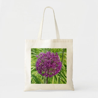 Riant Allium Blume Tote Bag Tragetasche