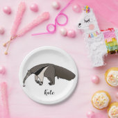 Riant Anteater Individuelle Name Pappteller (Party)