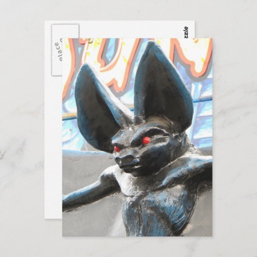Riant Bat Postkarte (Vorne/Hinten)