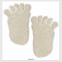 Riant Bigfoot Footprints Aufkleber