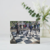 Riant Chessboard Postkarte (Stehend Vorderseite)