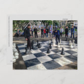 Riant Chessboard Postkarte (Vorne/Hinten)