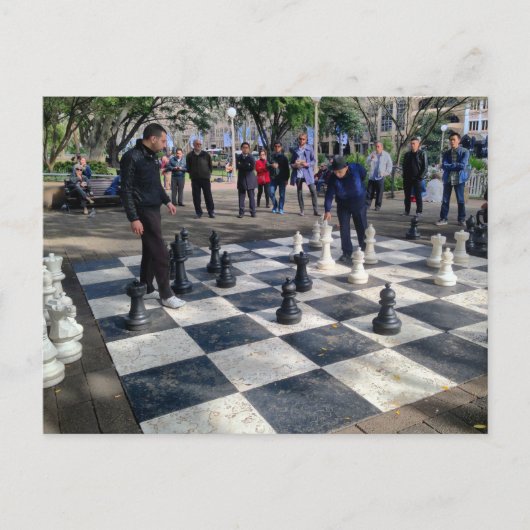 Riant Chessboard Postkarte (Vorderseite)