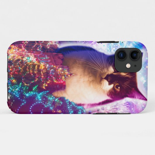 Riant Christmas Cat Case-Mate iPhone Hülle (Rückseite (Horizontal))