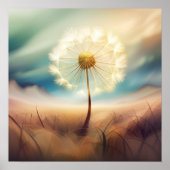 Riant Dandelion Dreams Poster (Vorne)