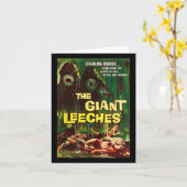 Riant Leeches Clic Halloween Monster Poster Horror Karte (Gelbe Blume)