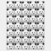 Riant Panda Bär Face Fleecedecke (Vorderseite)