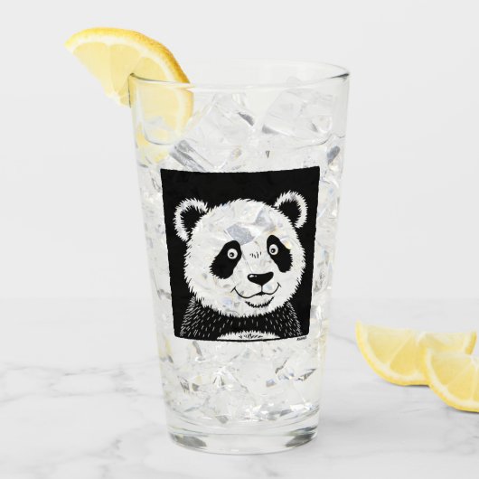Riant Panda Bear Glas (Vorderseite Ice)