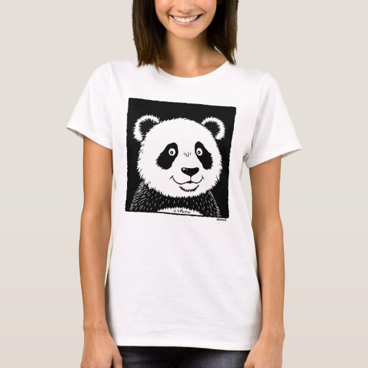 Riant Panda Bear T-Shirt (Vorderseite)