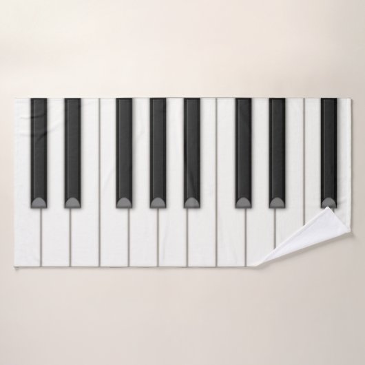 Riant Piano Keys Music Badehandtuch (Badehandtuch)