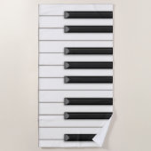 Riant Piano Keys Music Strandtuch (Vorderseite)