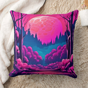 Riant Pink Moon Art Kissen