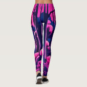 Riant Pink Moon Art Leggings (Rückseite)