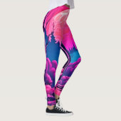 Riant Pink Moon Art Leggings (Rechts)