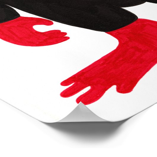 Riant Rabbit Poster (Ecke)