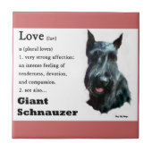 Riant Schnauzer Art Fliese (Vorderseite)
