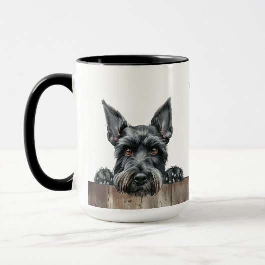 Riant Schnauzer Dog Tasse (Links)
