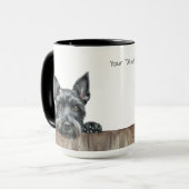 Riant Schnauzer Dog Tasse (Vorderseite Links)